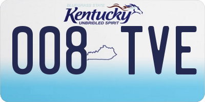 KY license plate 008TVE
