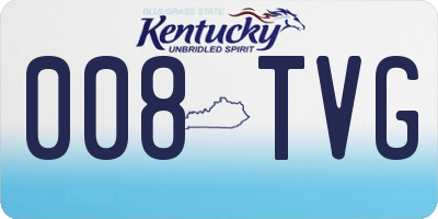KY license plate 008TVG