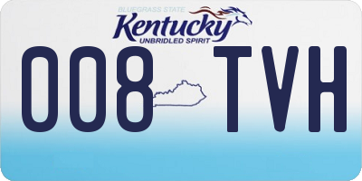 KY license plate 008TVH