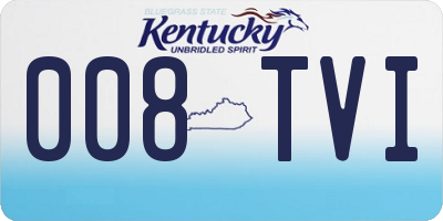 KY license plate 008TVI