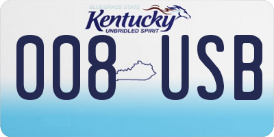 KY license plate 008USB