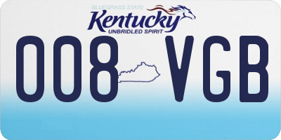 KY license plate 008VGB
