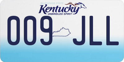 KY license plate 009JLL
