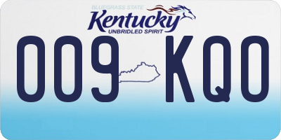 KY license plate 009KQO