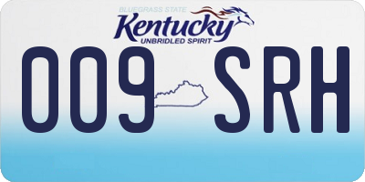 KY license plate 009SRH
