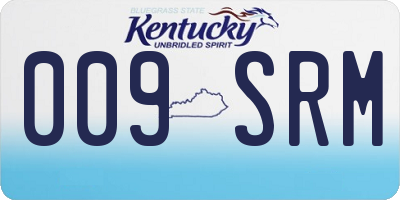 KY license plate 009SRM