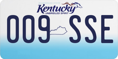 KY license plate 009SSE
