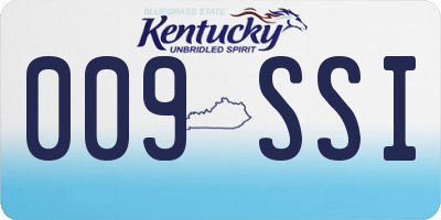 KY license plate 009SSI