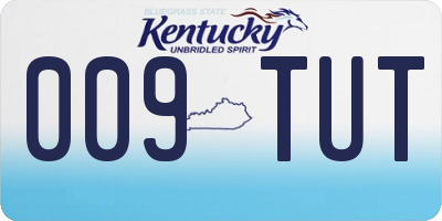 KY license plate 009TUT