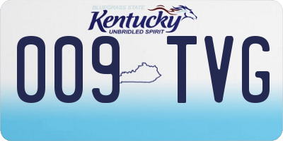 KY license plate 009TVG