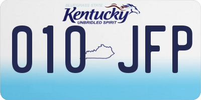 KY license plate 010JFP
