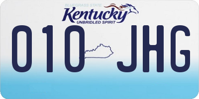 KY license plate 010JHG