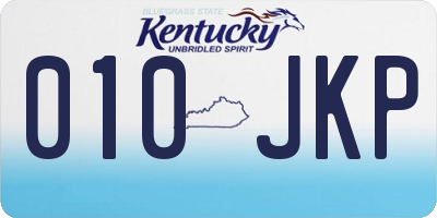 KY license plate 010JKP
