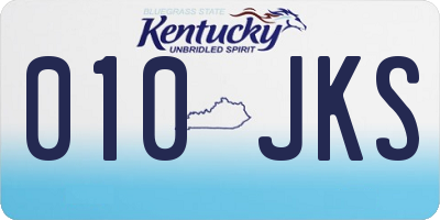 KY license plate 010JKS