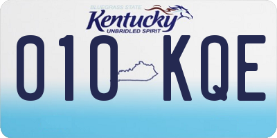KY license plate 010KQE