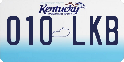 KY license plate 010LKB