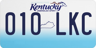 KY license plate 010LKC