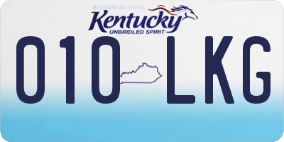 KY license plate 010LKG