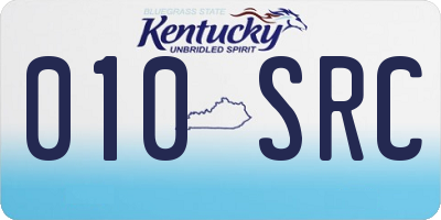 KY license plate 010SRC
