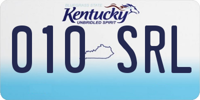 KY license plate 010SRL