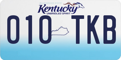 KY license plate 010TKB
