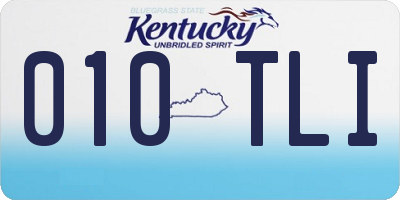 KY license plate 010TLI