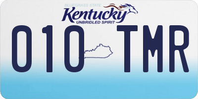 KY license plate 010TMR