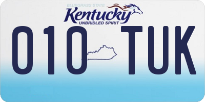 KY license plate 010TUK