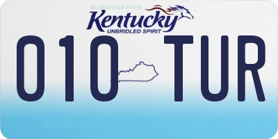 KY license plate 010TUR