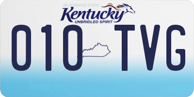 KY license plate 010TVG
