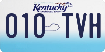 KY license plate 010TVH
