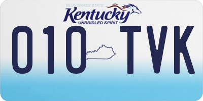 KY license plate 010TVK
