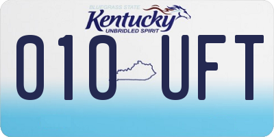 KY license plate 010UFT
