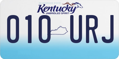 KY license plate 010URJ