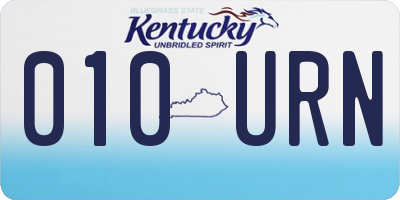 KY license plate 010URN