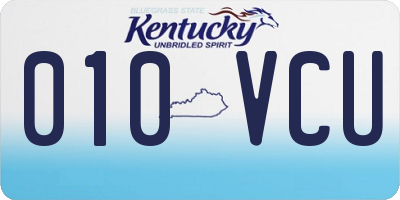 KY license plate 010VCU