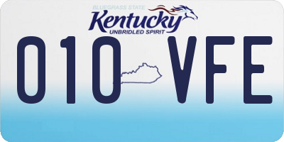 KY license plate 010VFE