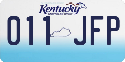 KY license plate 011JFP