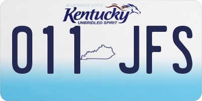 KY license plate 011JFS