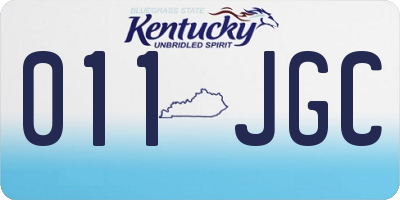 KY license plate 011JGC