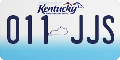 KY license plate 011JJS