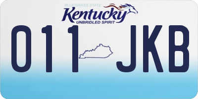 KY license plate 011JKB