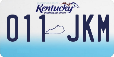 KY license plate 011JKM