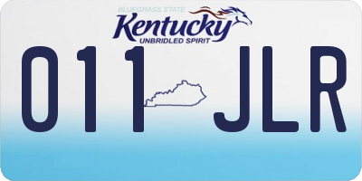 KY license plate 011JLR
