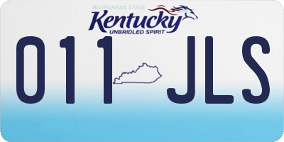 KY license plate 011JLS