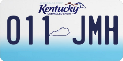 KY license plate 011JMH