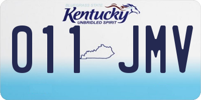 KY license plate 011JMV