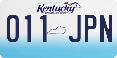KY license plate 011JPN