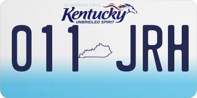 KY license plate 011JRH