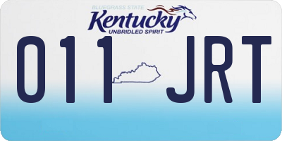 KY license plate 011JRT
